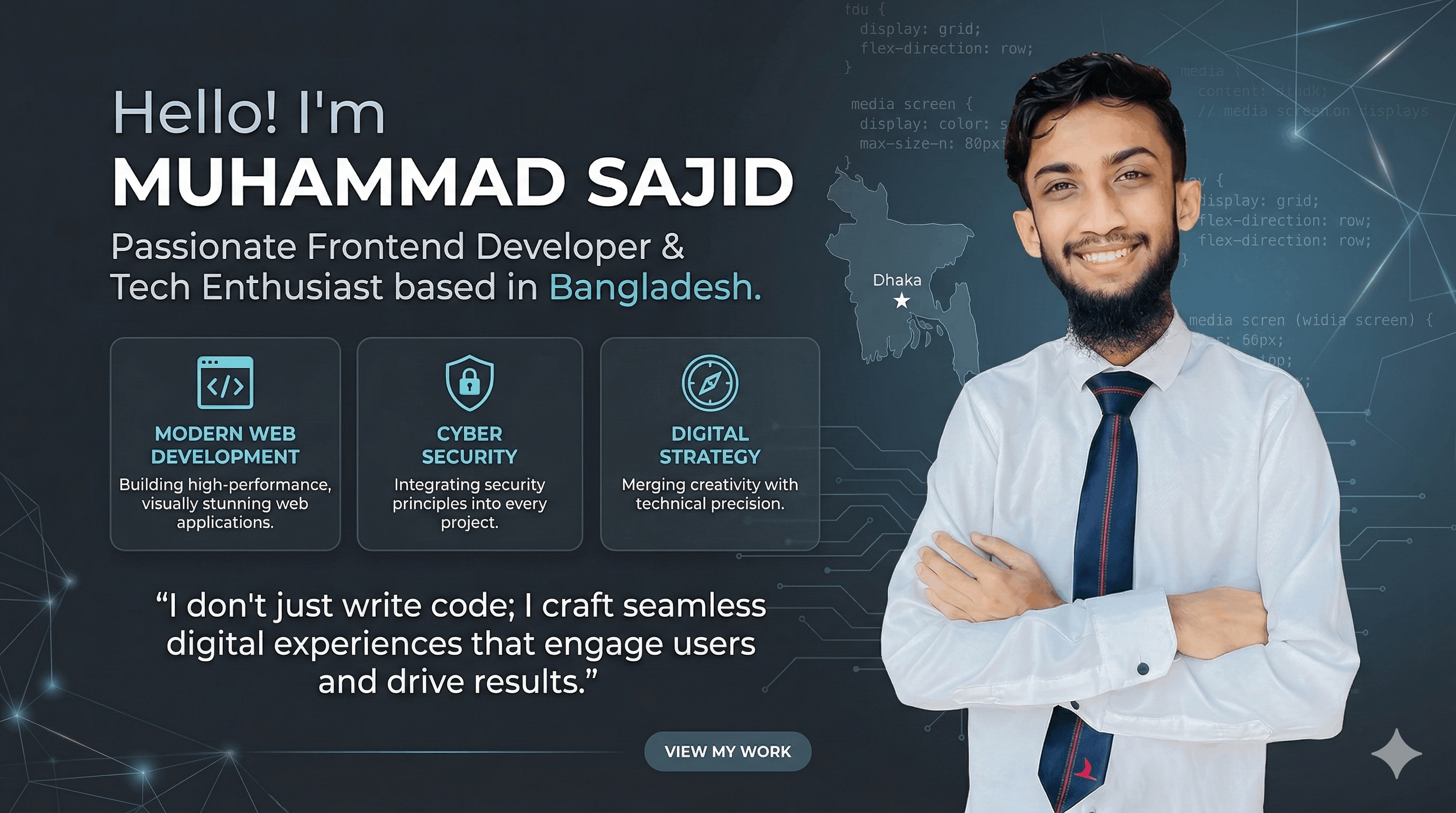 Muhammad Sajid | Frontend Developer & Cyber Security Enthusiast